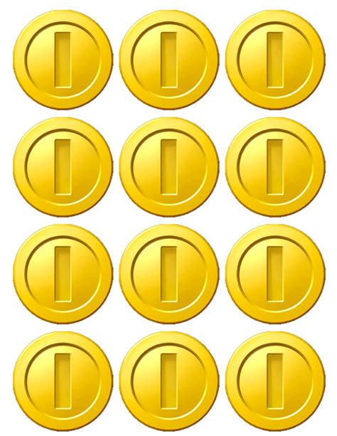 Mario Coins Printable